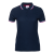 Рубашка поло женская STAN  триколор хлопок/полиэстер 185, 04WRUS, Т-синий, 185 гр/м2, хлопок
