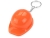Брелок-открывалка «Каска», оранжевый, пластик, металл