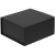 Коробка Eco Style, черная, черный, картон