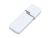 USB 2.0- флешка на 64 Гб с оригинальным колпачком, белый, пластик