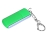USB 2.0- флешка промо на 4 Гб с прямоугольной формы с выдвижным механизмом, зеленый, серебристый, пластик