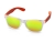Очки солнцезащитные с зеркальными линзами «Partymaker», белый, оранжевый, пластик