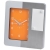 Часы настольные "Futura" с магнитами для записок , оранжевый; 20х18 см; металл, пластик, оранжевый, пластик, аллюминий