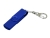 USB 2.0- флешка на 64 Гб с поворотным механизмом и дополнительным разъемом Micro USB, синий, пластик