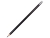 Шестигранный карандаш с ластиком «Presto», черный, дерево