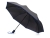 Зонт складной «Motley» с цветными спицами, черный, полиэстер, soft touch