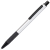 CACTUS, ручка шариковая, серебристый/черный, алюминий, прорезиненный грип, серебристый, алюминий, прорезиненная поверхность