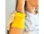 Эластичный браслет SPEED с карманом на молнии, желтый, микроволокно