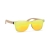 Солнцезащитные очки сплошные, желтый, бамбук