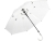 Зонт-трость «Pure» с прозрачным куполом, белый, прозрачный, полиэстер, пластик