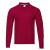 Рубашка поло мужская STAN длинный рукав хлопок/полиэстер 185, 04S, Бордовый, бордовый, 185 гр/м2, хлопок