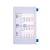 Календарь настольный на 2 года; серый с синим; 18х11 см; пластик; шелкография, тампопечать