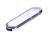 USB 2.0- флешка на 32 Гб в виде карабина, белый, серебристый, пластик, металл