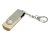 USB 3.0- флешка промо на 64 Гб с поворотным механизмом, серебристый, дерево, металл