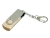 USB 2.0- флешка промо на 16 Гб с поворотным механизмом, серебристый, дерево, металл