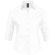 Рубашка женская с рукавом 3/4 Effect 140, белая, белый, хлопок 97%; эластан 3%, плотность 140 г/м²; поплин стрейч