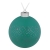 Елочный шар Chain, 10 см, зеленый, зеленый, стекло