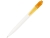 Ручка пластиковая шариковая «Thalaasa», белый, оранжевый, пластик