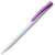 Ручка шариковая Pin, белая с фиолетовым, белый, фиолетовый, пластик