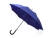 Зонт-трость «Алтуна», синий, полиэстер, кожзам