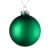 Елочный шар Finery Matt, 10 см, матовый зеленый, зеленый