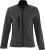 Куртка женская на молнии Roxy 340 темно-серая, серый