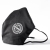 Бесклапанная фильтрующая маска RESPIRATOR 800 HYDROP черная с логотипом в фирменном пакете, черный, фильтрующее волокно