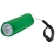 Фонарь треугольный (9 LED); зеленый; 9,7х3 см; металл; лазерная гравировка, зеленый, металл