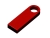 USB 2.0-флешка на 512 Мбайт с мини чипом и круглым отверстием, красный, металл
