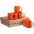 Набор из 6 кружек Promo, оранжевый, оранжевый, плотность 400 г/м², кружка - фаянс; коробка - микрогофрокартон