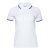 Рубашка поло женская STAN с окантовкой хлопок/полиэстер 185, 04BK, Белый, белый, 185 гр/м2, хлопок