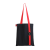 Шоппер Superbag black с ремувкой 4sb (чёрный с красным)