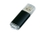 USB 3.0- флешка на 128 Гб с прозрачным колпачком, черный, металл
