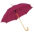 Зонт-трость с деревянной ручкой, полуавтомат; бордовый; D=103 см, L=90см; 100% полиэстер, бордовый, 100% полиэстер, плотность 190 г/м2