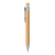 Бамбуковая ручка с клипом из пшеничной соломы, голубой, бамбук; волокно пшеничной соломы