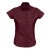 Рубашка женская с коротким рукавом Excess, бордовая, бордовый, хлопок 97%; эластан 3%, плотность 140 г/м²; поплин стрейч