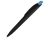 Ручка шариковая пластиковая «Stream», черный, голубой, пластик