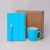 Подарочный набор JOY: блокнот, ручка, кружка, коробка, стружка; голубой, голубой, несколько материалов