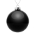 Елочный шар Finery Gloss, 10 см, глянцевый черный, черный