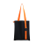 Шоппер Superbag black с ремувкой 4sb (чёрный с оранжевым), чёрный с оранжевым, хлопок