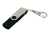 USB 2.0- флешка на 64 Гб с поворотным механизмом и дополнительным разъемом Micro USB, черный, серебристый, пластик, металл
