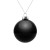 Елочный шар Finery Gloss, 8 см, глянцевый черный, черный