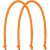 Ручки Corda для пакета L, оранжевый неон