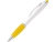 Шариковая ручка с зажимом из металла «SANS», желтый, пластик