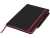 Блокнот А5 «Noir Edge», черный, красный, пластик
