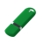 Флешка Memo, 8 Гб, зеленая, зеленый, пластик; покрытие софт-тач
