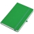 Бизнес-блокнот А5  "Silky", ярко-зеленый,  твердая обложка,  в клетку, зеленый, pu silk touch