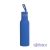Бутылка для воды "Фитнес" 700 мл, покрытие soft touch, синий, нержавеющая сталь/soft touch/пластик