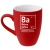 Кружка «Бабон» с покрытием софт-тач, ярко-красная, красный, покрытие софт-тач; фаянс