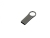 USB 2.0- флешка на 64 Гб с мини чипом, компактный дизайн с большим круглым отверстием, серебристый, металл